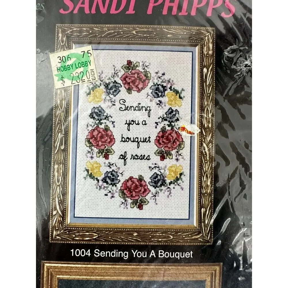 Vintage Sandi Phipps Mother Husband Lovers #86 Counted Cross Stitch Kit 4 Design